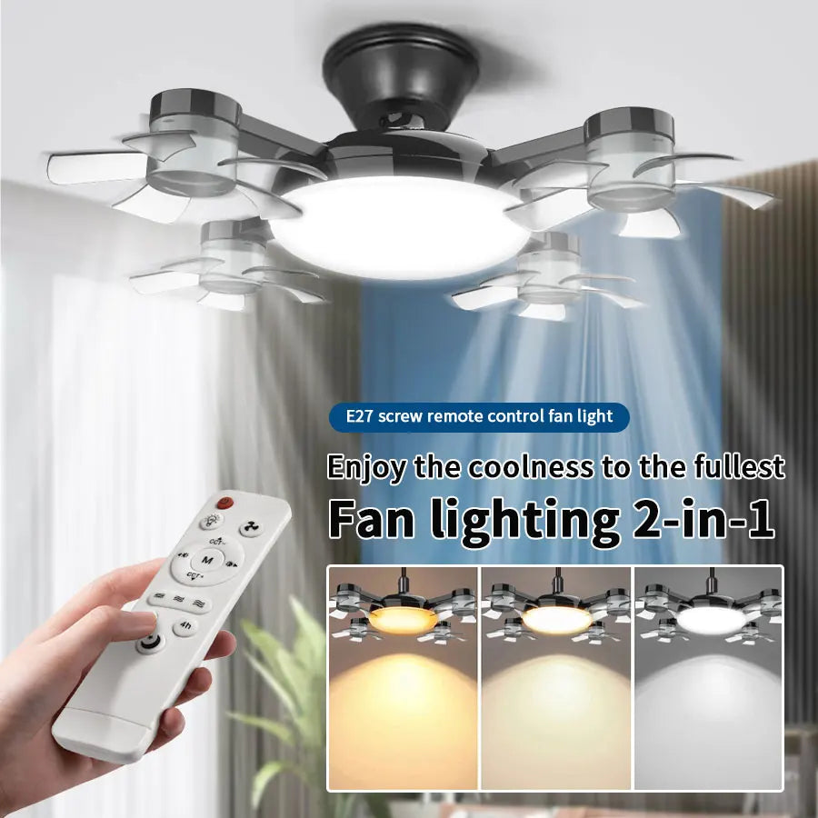 LED Ceiling Fan Light with Remote