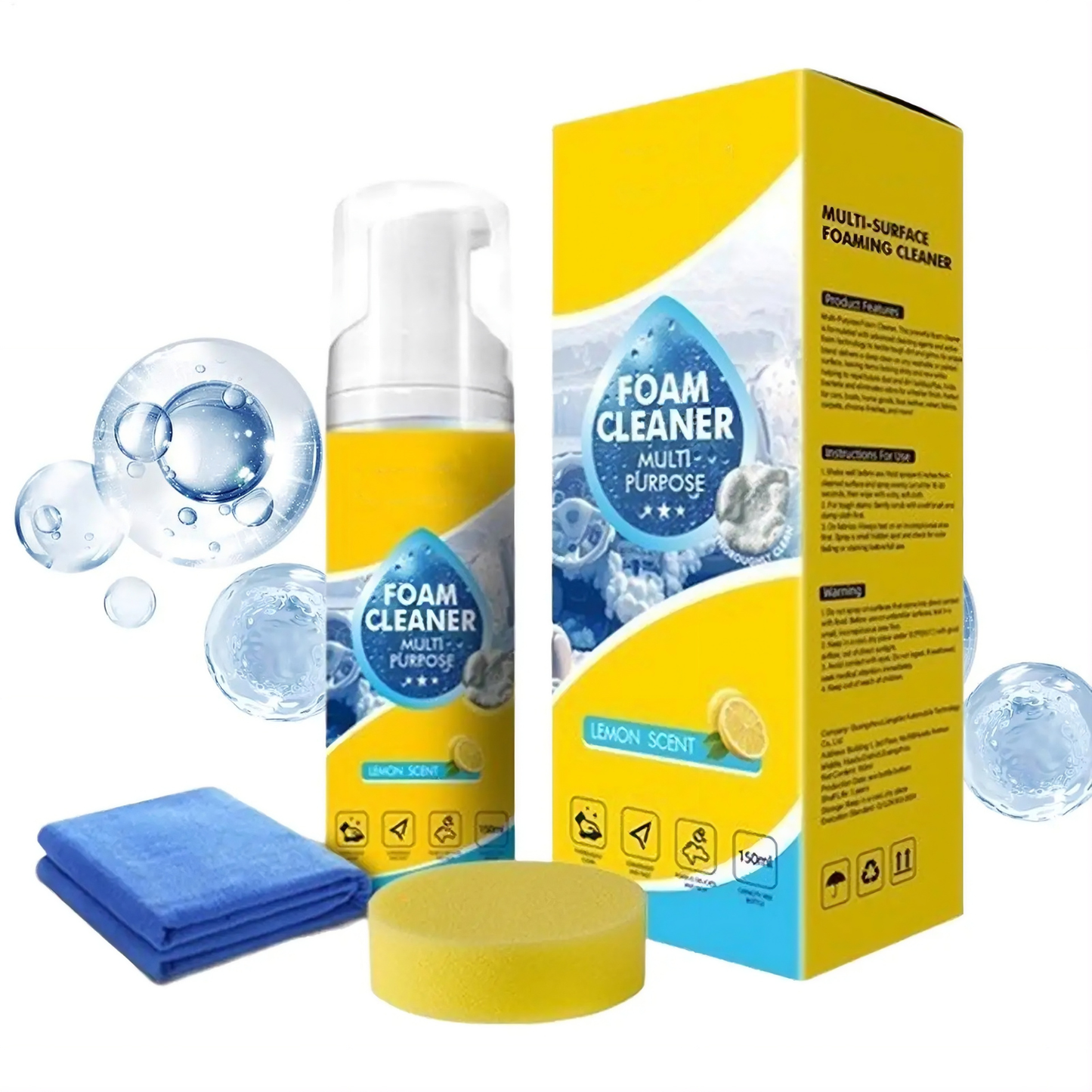 4-in-1 Multipurpose Foam Cleaner Spray