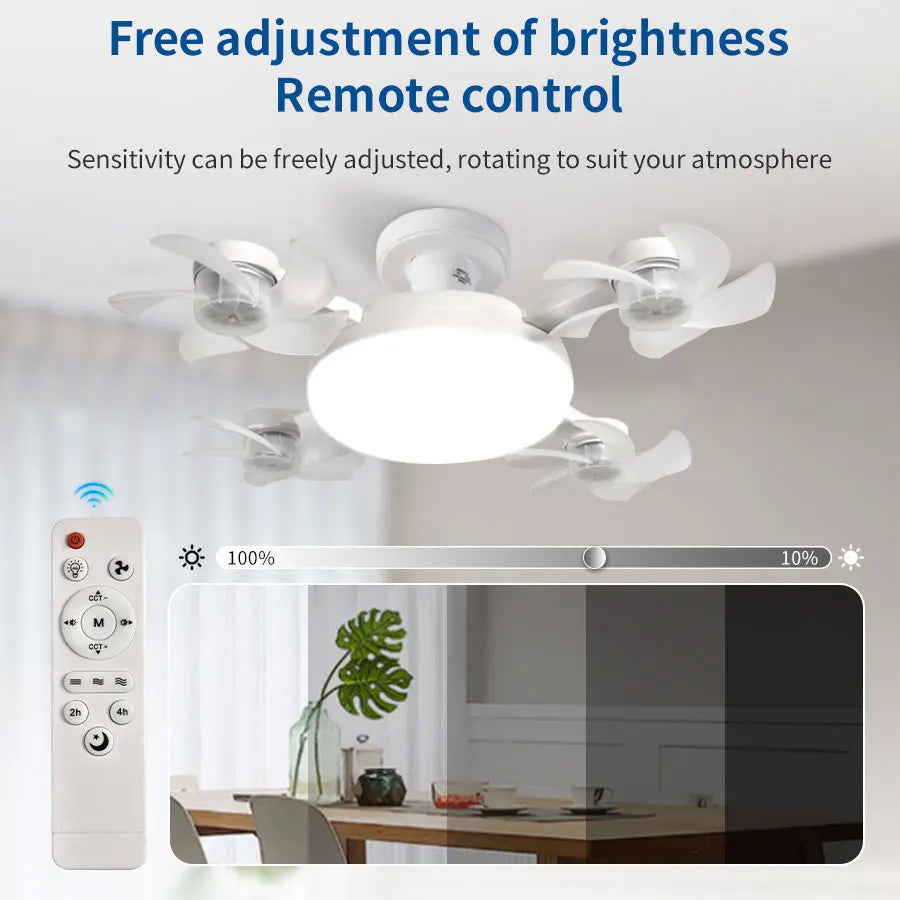 LED Ceiling Fan Light with Remote
