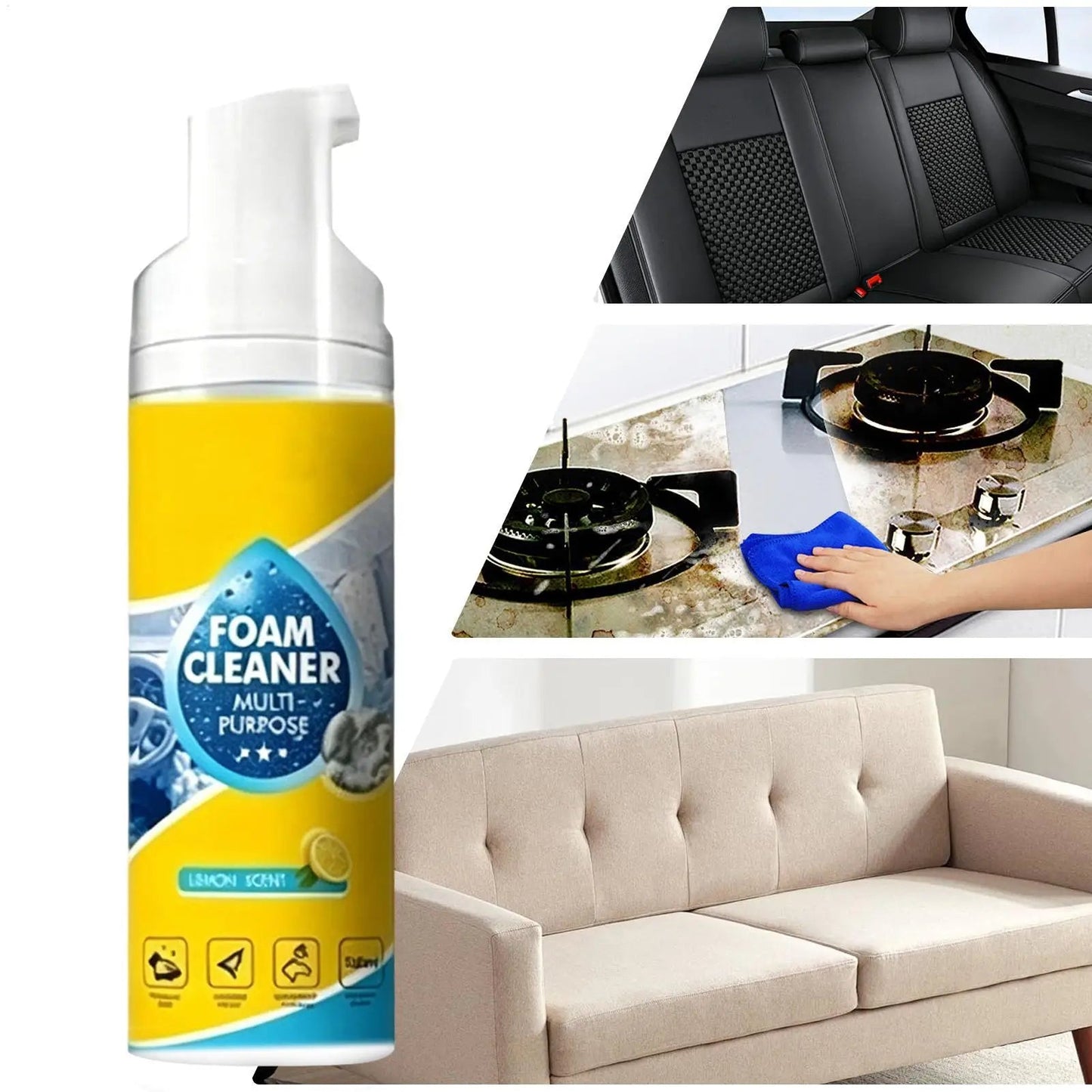 4-in-1 Multipurpose Foam Cleaner Spray