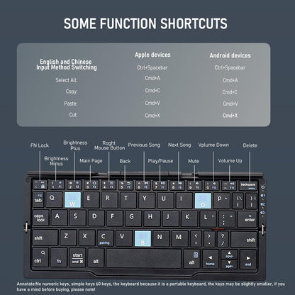 Mini Foldable Bluetooth Keyboard